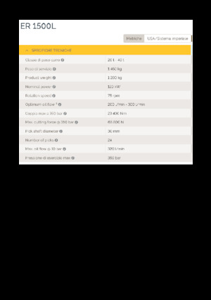 Hydraulické frézy Epiroc ER 1500L