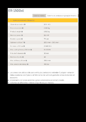 Hydraulické frézy Epiroc ER 1500xl
