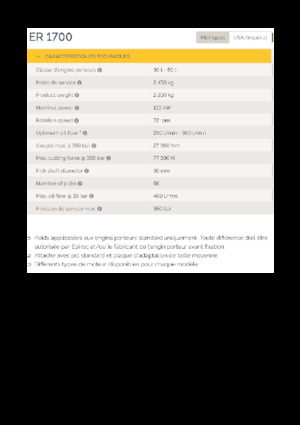 Hydraulické frézy Epiroc ER 1700