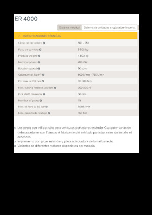 Hydraulické frézy Epiroc ER 4000