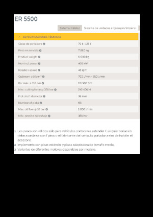 Hydraulické frézy Epiroc ER 5500