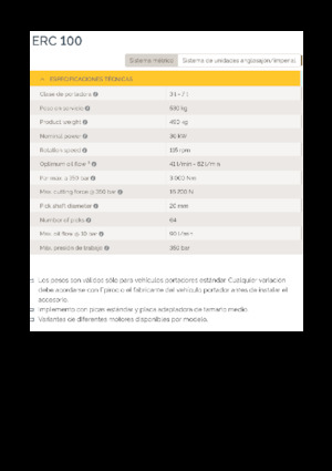 Hydraulické frézy Epiroc ERC 100