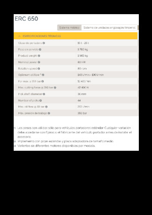 Hydraulické frézy Epiroc ERC 650