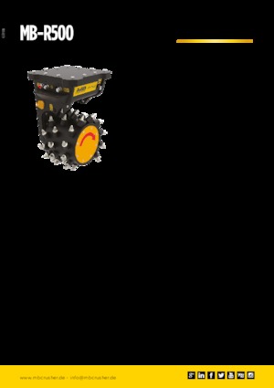 Hydraulické frézy MB Crusher MB-R500