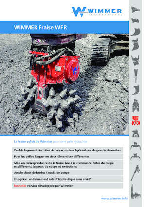 Hydraulické frézy WIMMER WFR 150