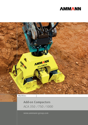 Vibrační desky montovatelné Ammann ACA 1000