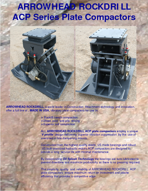 Vibrační desky montovatelné Arrowhead ACP 550