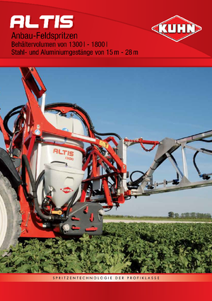 Nesené postřikovače Kuhn Altis 1600