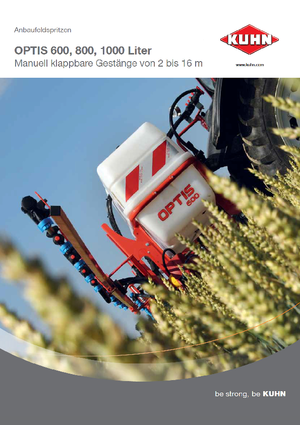 Nesené postřikovače Kuhn Optis 1000