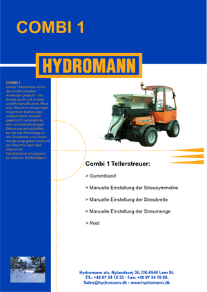 Komunální sypače Hydromann Combi 1