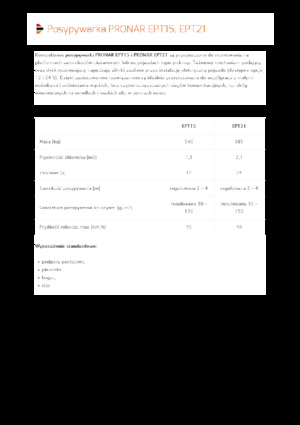 Komunální sypače Pronar EPT 21