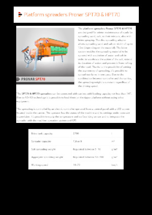 Komunální sypače Pronar SPT 70 