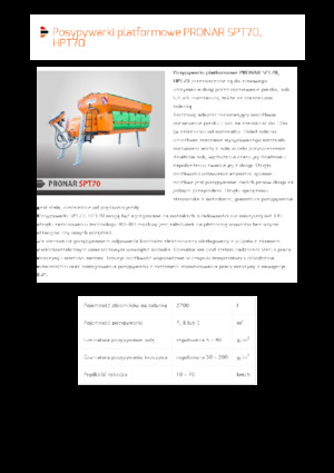 Komunální sypače Pronar SPT 70 