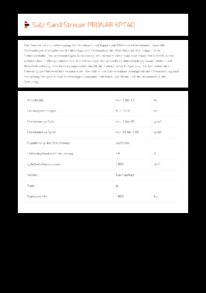 Komunální sypače Pronar KPT 40 