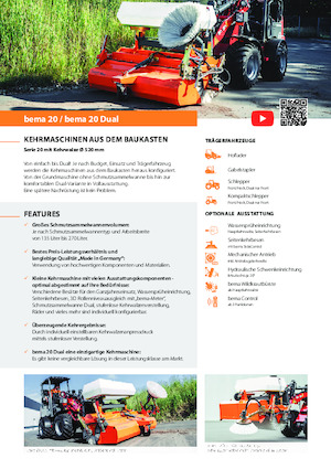 Montované zametače Bema 20/1250