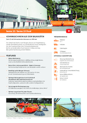 Montované zametače Bema 25/2300