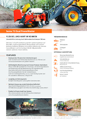 Montované zametače Bema 75 Dual 2600