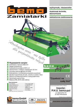 Montované zametače Bema Agrar 2300