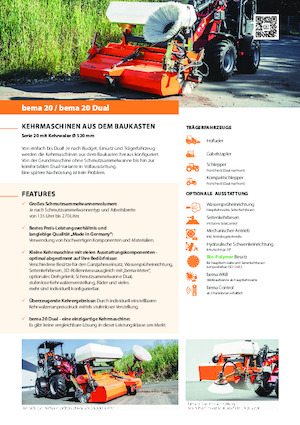 Montované zametače Bema bema 20 Dual