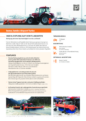 Montované zametače Bema bema Jumbo Airport Turbo