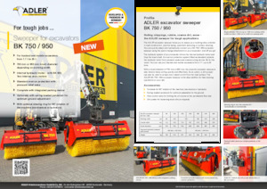 Montované zametače Adler BK 950-240