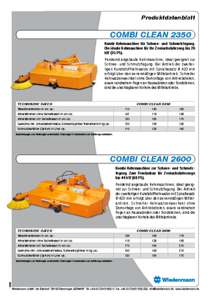 Montované zametače Wiedenmann CombiClean 2600