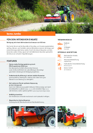 Montované zametače Bema Jumbo 3000