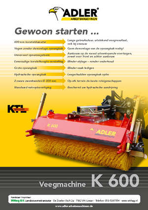 Montované zametače Adler K 600-210