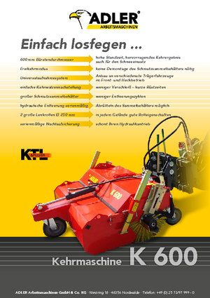 Montované zametače Adler K 600-210