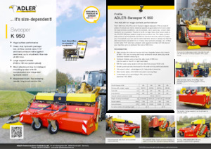 Montované zametače Adler K 950-360