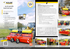 Montované zametače Adler K 950-360