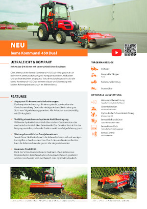 Montované zametače Bema Kommunal 450 Dual 1250