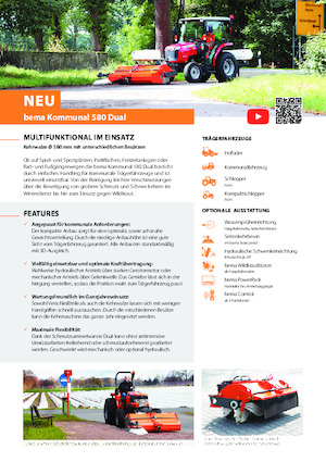 Montované zametače Bema Kommunal 580 Dual 1850