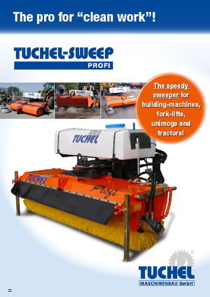 Montované zametače Tuchel Profi 260 Ø 600