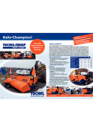 Montované zametače Tuchel Profi Champ
