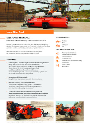 Montované zametače Bema Titan Dual 3250