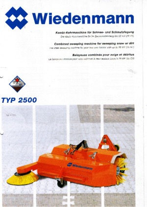 Montované zametače Wiedenmann 2500