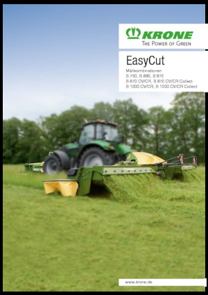 Diskové kombinované žací lišty s kondicionérem Krone EasyCut B 870 CR Collect 