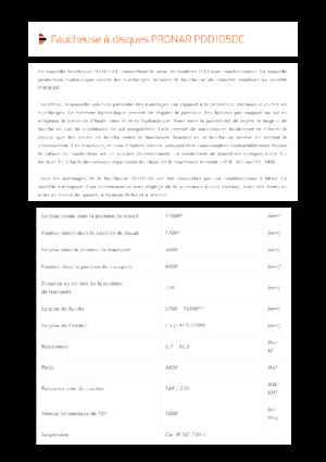 Diskové kombinované žací lišty s kondicionérem Pronar PDD 1050C