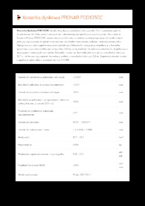 Diskové kombinované žací lišty s kondicionérem Pronar PDD 1050C