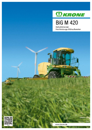 Žací lišty s kondicionérem Krone Big M 420 CV