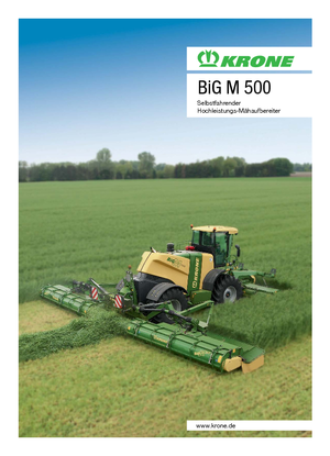 Žací lišty s kondicionérem Krone Big M 500 CV