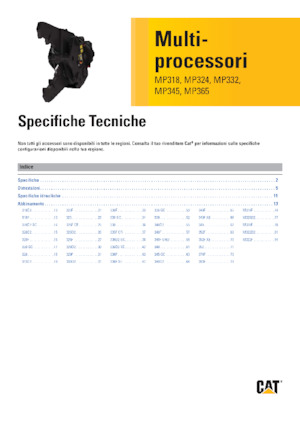 Multifunkční drtící nůžky Caterpillar MP324D