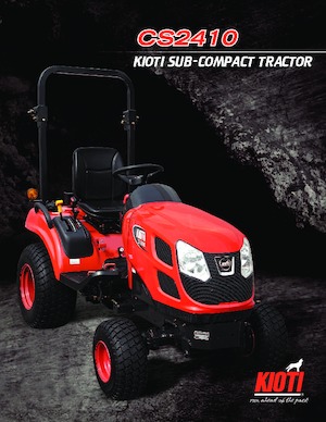 Komunální multifunkční naftová vozidla Kioti CS 2410
