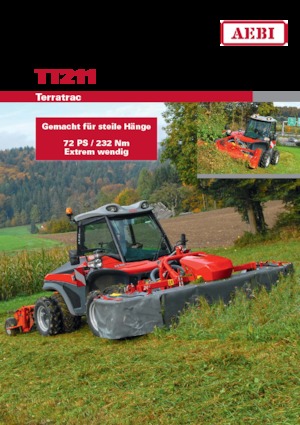 Komunální multifunkční naftová vozidla Aebi TT 211