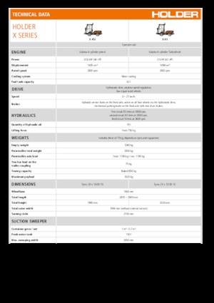 Komunální multifunkční naftová vozidla Holder X 45