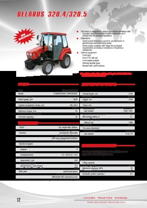 Komunální traktory Belarus 320.4