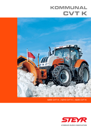 Komunální traktory Steyr 6225 CVT K