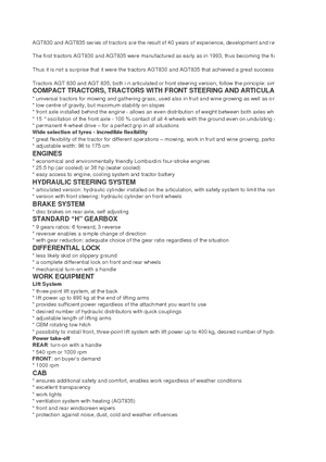 Komunální traktory AGT AGT 835 T