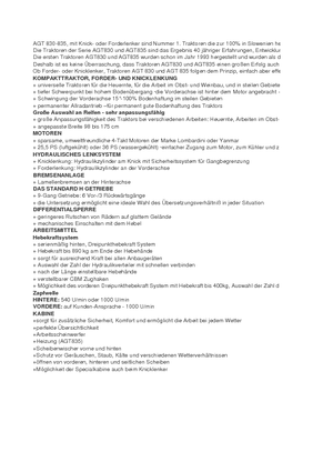 Komunální traktory AGT AGT 835 T